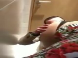 Indiýaly ofis young female fucked with başlyk in ofis washroom