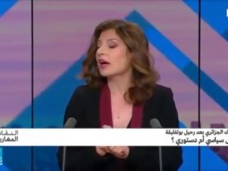 魅力的 アラブ journalist rajaa mekki ジャーク オフ チャレンジ.