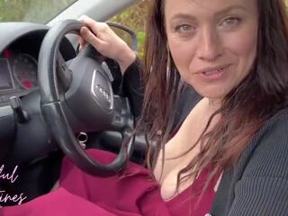 My Best Friends Cheating MILF Mom Couldn't Resist Fucking Me Right There in Her Car